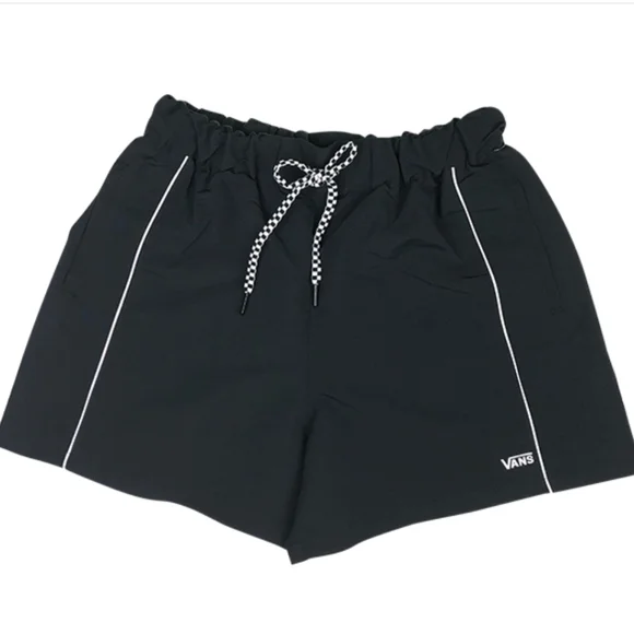 Vans Women Contender Black & White Shorts Size:XS - Picture 1 of 7